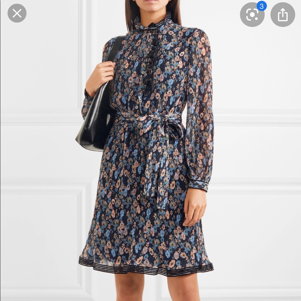 Tory Burch Deneuve Dress Navy blossom